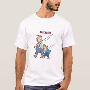 T-shirt grand-père et grandson_fishing
