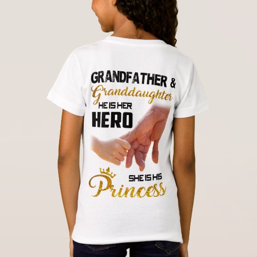 T-Shirt Grand-père et petite-fille (Dos)