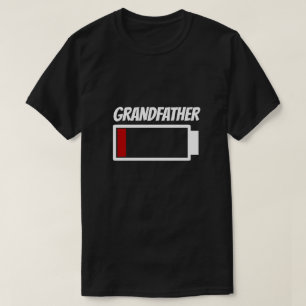 T-shirt Grand-père Faible Humour d'énergie de batterie