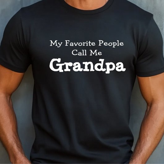 T-shirt Grand-père favori