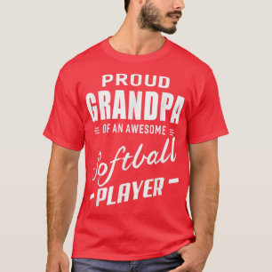 T-shirt Grand-Père Fière D'Un Super Joueur De Softball