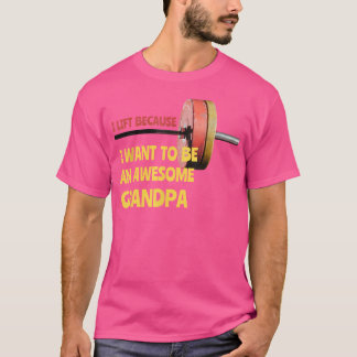 T-shirt Grand-père génial Thérapie physique Barbell Force