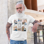 T-shirt Grand-père grand-père petits-enfants Photo Collage<br><div class="desc">Célébrez l'amour de grand-père avec le T-shirt "Grand-père grand-enfants photo collage". Ce tee-shirt personnalisé présente un collage de photos précieuses capturant des moments spéciaux avec ses petits-enfants. Conçu en tissu doux et durable, il offre confort et style. Le design personnalisé et l'impression dynamique en font un cadeau chaleureux que grand-père...</div>