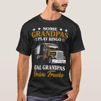 T-shirt Grand-père Homme Conducteur de camion Real Grandpa