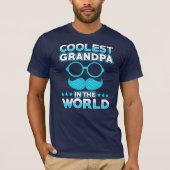 T-shirt Grand-Père Le Plus Coolle Au Monde Grand-Père (Devant)