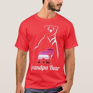 T-shirt Grand-père lesbienne LGBT Bear Lesbian Pride Drape
