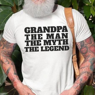T-shirt Grand-Père L'Homme Le Mythe La Légende Drôle Dit