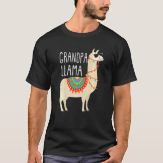 T-shirt Grand-Père Llama Pour Hommes
