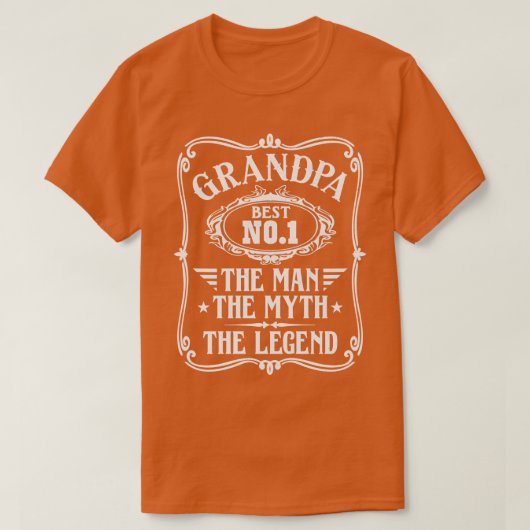 T-shirt Grand-père meilleur no 1 1 (Design devant)