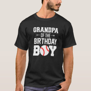 T-shirt Grand-Père Mens Du Garçon D'Anniversaire De Baseba