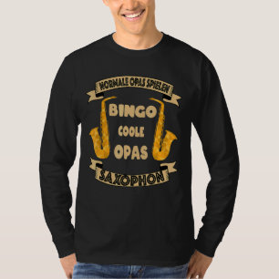T-shirt Grand-père normal Jouer Bingo Cool Grand-père Saxo