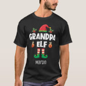 T-shirt Grand-père onze family matching christmas (Devant)