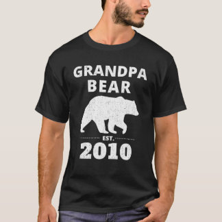T-shirt Grand-Père Ours Est 2010 Ours Vintage Pour Grand-P
