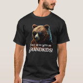 T-shirt Grand-père Ours "Ne manquez pas avec mes petits-en (Devant)
