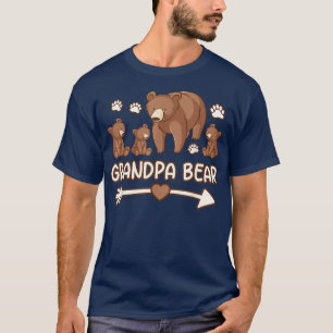 T-shirt grand-père ours pour homme, grand-père ours chemis