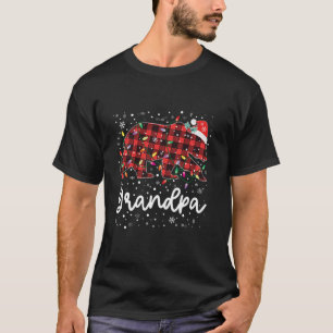 T-shirt Grand-père Ours Rouge Jeu de Noël Joyeux Noël