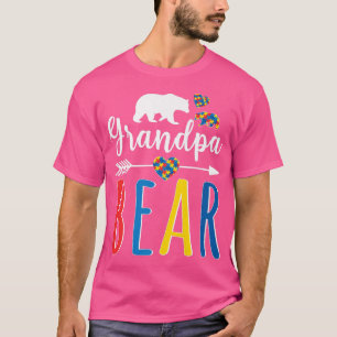 T-shirt Grand-père Ours Sensibilisation sur l'autisme Chem