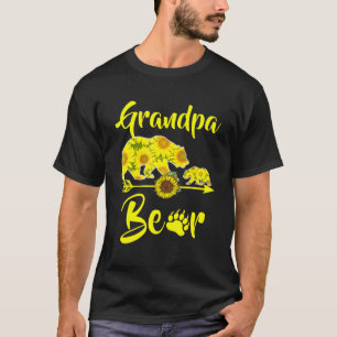 T-shirt Grand-Père Ours Tournesol Papa Et Papa