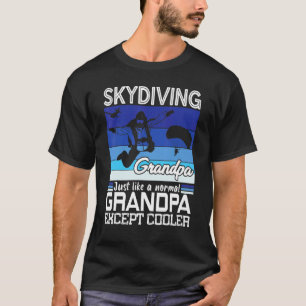 T-shirt Grand-père parachutiste drôle de ciel