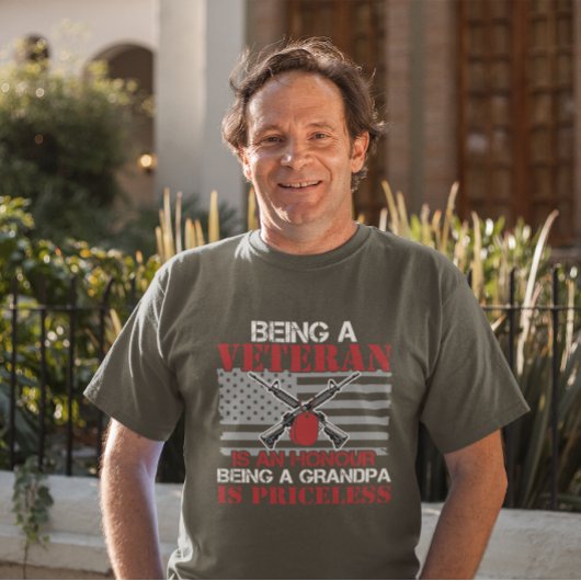 T-shirt Grand-père patriotique militaire