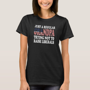 T-shirt Grand-Père Républicain Juste Régulier Essayant De