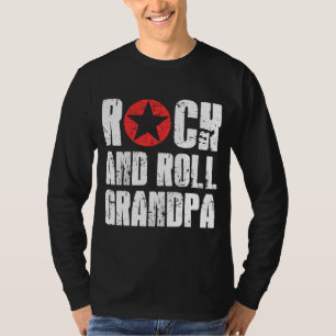 T-shirt Grand-Père Rock Et Roll