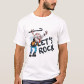 T-shirt Grand-Père Rock Et Rouleau (Devant)