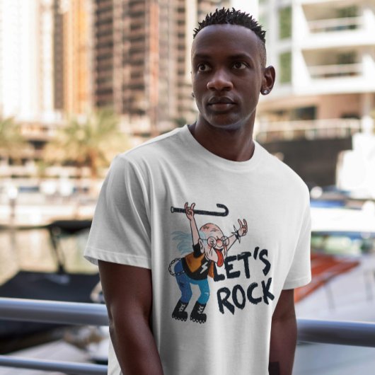 T-shirt Grand-Père Rock Et Rouleau