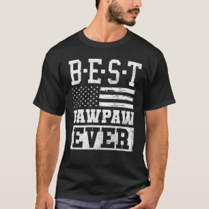 T-shirt Grand-père Vintage du meilleur drapeau américain