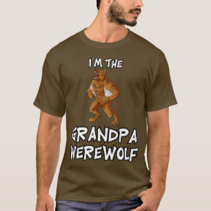 T-shirt Grand-père Werewolf Halloween Costume familial cor