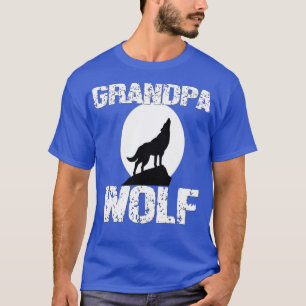 T-shirt Grand-père Wolf jumelage famille Tribu Loups Lune