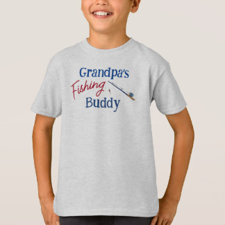 T-shirt Grand-père's Fishing Buddy Custom Personnalisé Enf