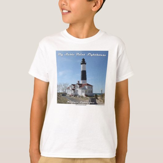T-shirt Grand phare de point de sable (Devant)