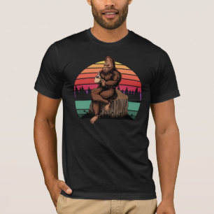 T-shirt grand pied-relaxant-café-coucher-rétro