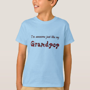T-shirt Grand-pop bleu clair