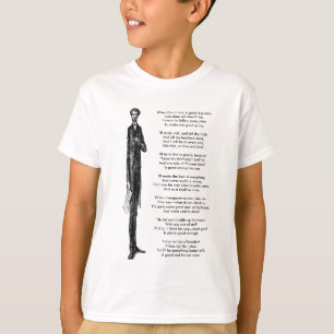 T-shirt Grand Président Abraham Lincoln Cute Vintage Rhyme