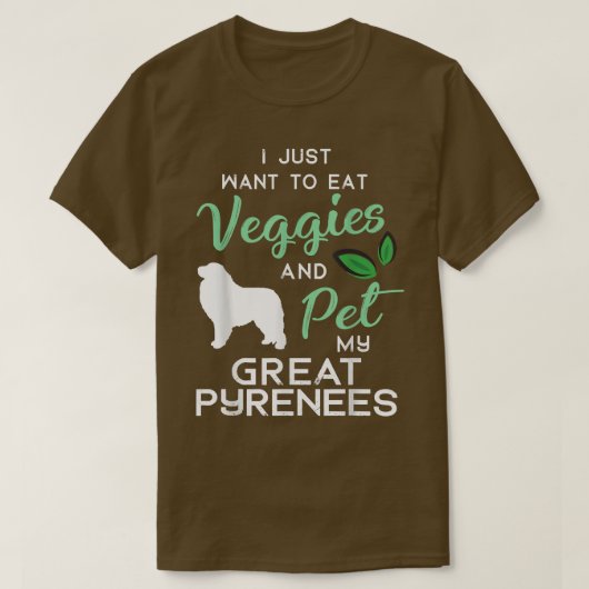 T-shirt Grand Pyrénées Chien Cigar amoureux propriétaire N (Design devant)