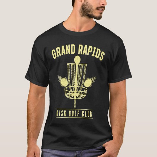 T-shirt Grand Rapids Disk Golf Club Golfer Michigan Disque (Devant)