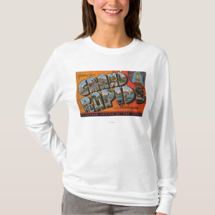 T-shirt Grand Rapids, Michigan - grandes scènes de lettre