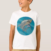 T-shirt Grand requin blanc (Devant)