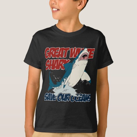 T-shirt Grand requin blanc (Devant)