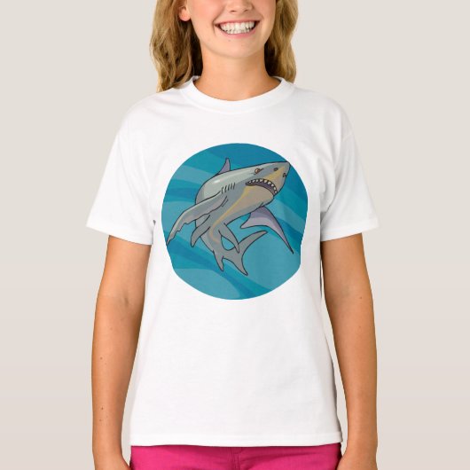 T-shirt Grand requin blanc (Devant)