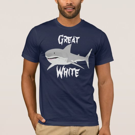 T-shirt Grand requin blanc (Devant)