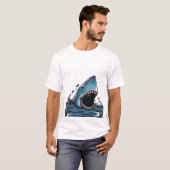 T-shirt Grand requin blanc (Devant entier)