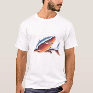 T-shirt Grand requin blanc de chrome