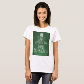 T-shirt Grand Roman Américain En Cours Écrivain Devise (Devant entier)