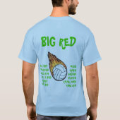 T-SHIRT GRAND ROUGE (Dos)