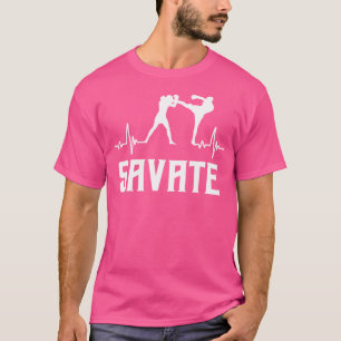 T-shirt Grand Savate Boxing Heartbeat Kick Mixed martial a