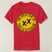 T-shirt Grand Seal of the State of Jefferson Flag (Design devant)