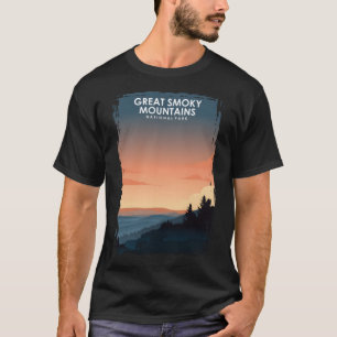 T-shirt Grand Smoky Mountains National Park Affiche de voy
